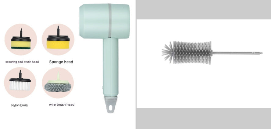 Cleaning Brush Dishwashing Brush Automatic Wireless USB Rechargeable Professional Kitchen Bathtub Tile Cleaning Brushes