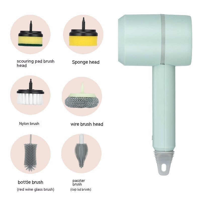 Cleaning Brush Dishwashing Brush Automatic Wireless USB Rechargeable Professional Kitchen Bathtub Tile Cleaning Brushes