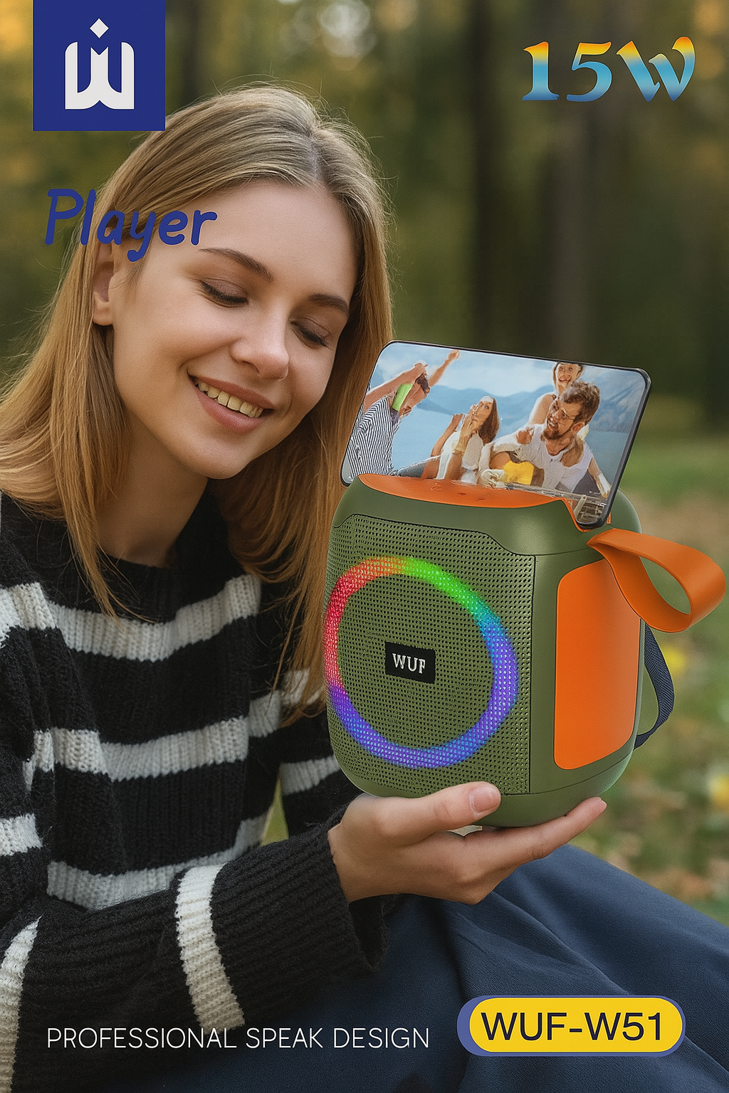 Portable Light Bluetooth Speaker