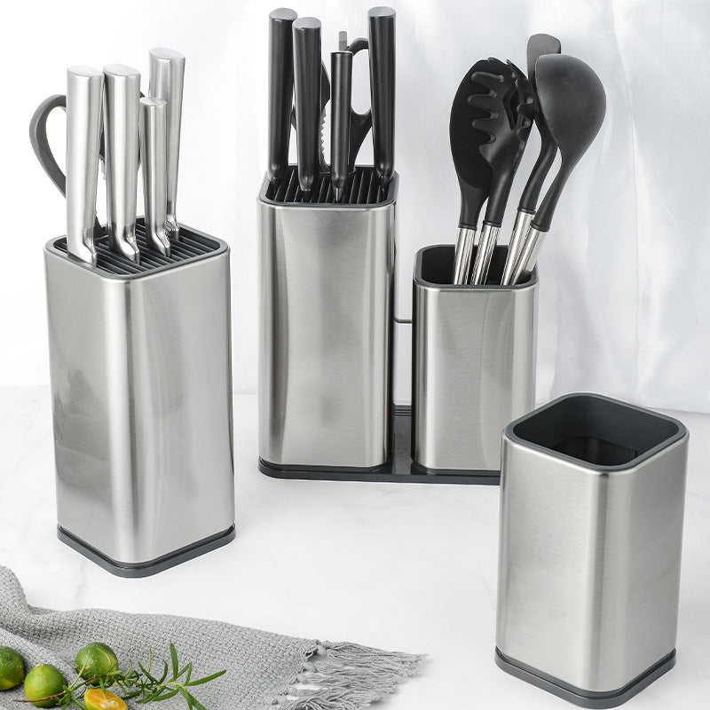 Modern Stainless Steel Knife Holder Set-0