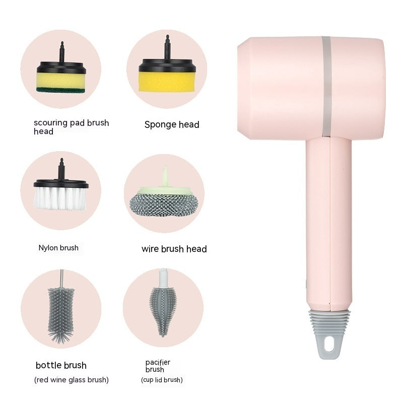Cleaning Brush Dishwashing Brush Automatic Wireless USB Rechargeable Professional Kitchen Bathtub Tile Cleaning Brushes