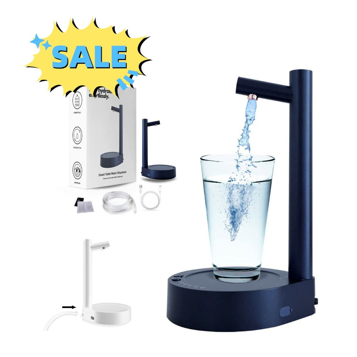 Dispenser Electric Water Gallon Automatic Water Bottle Dispenser Rechargeable Water Dispenser