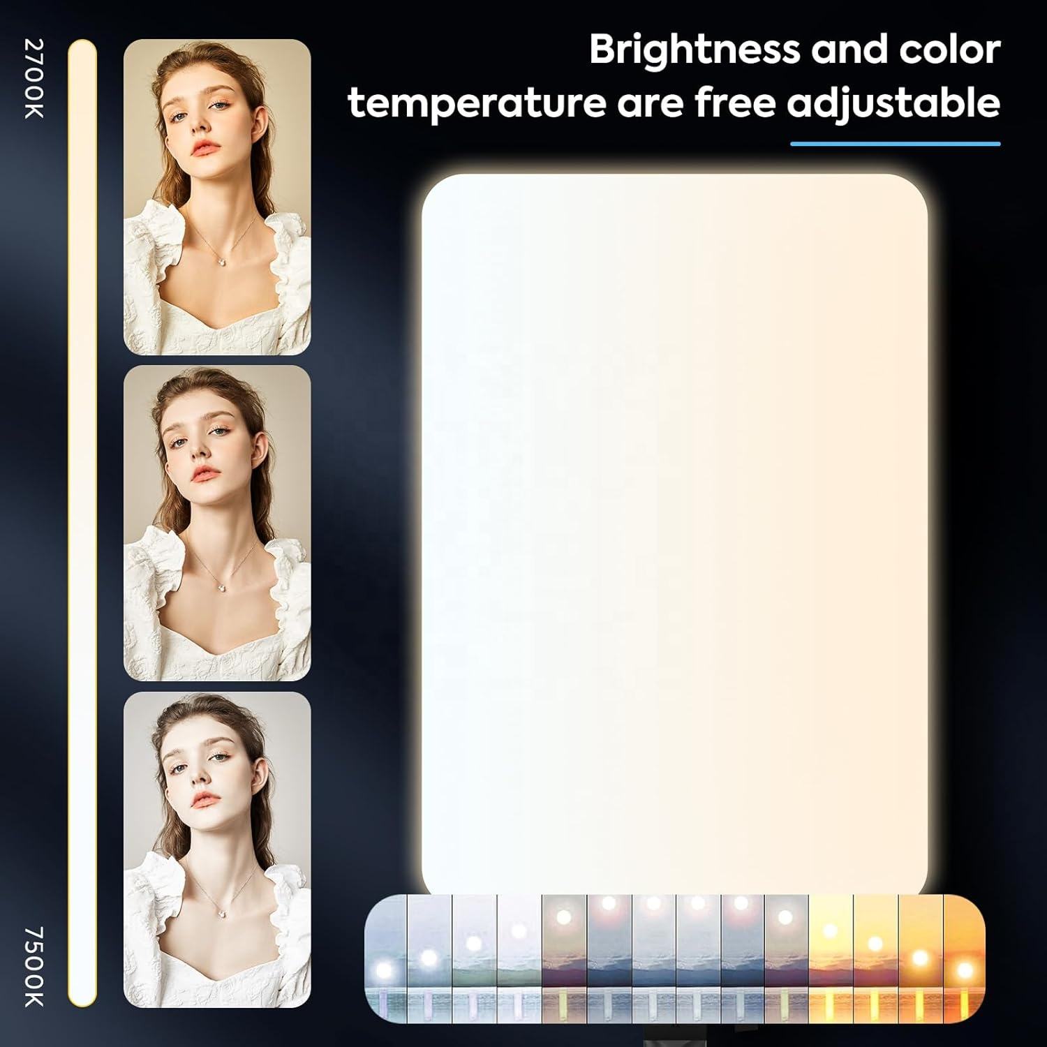 LED Panel Light Kit with Tripod Stand