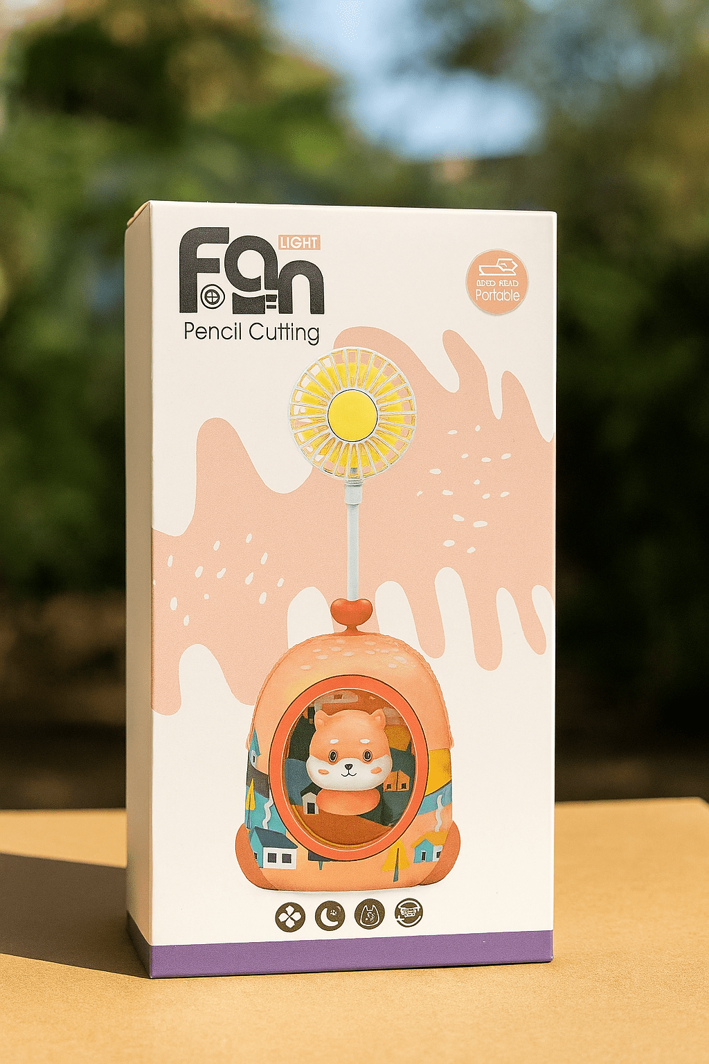 Mini Cartoon Animal Fan