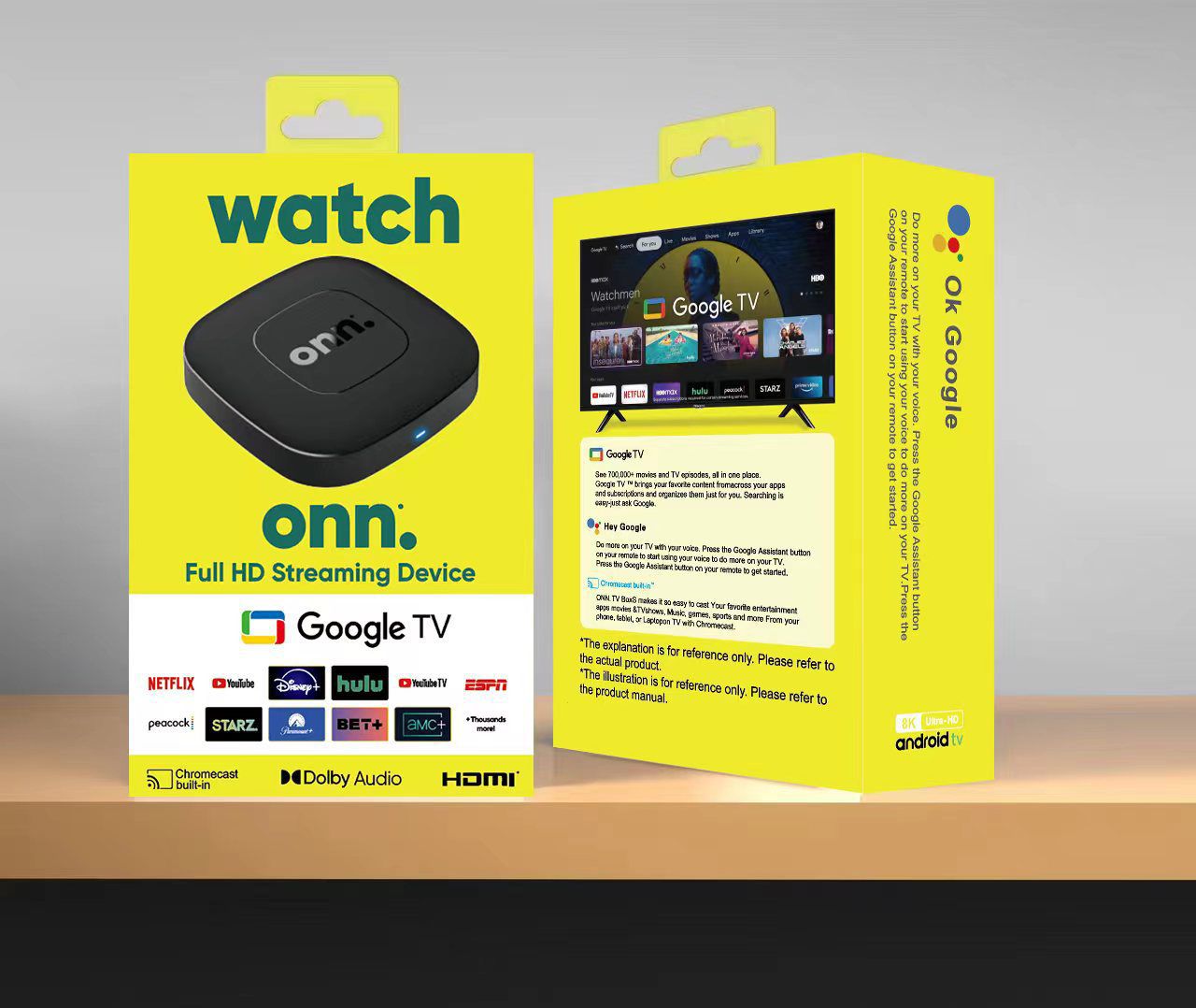 ONN - Full HD Streaming Device with Google TV