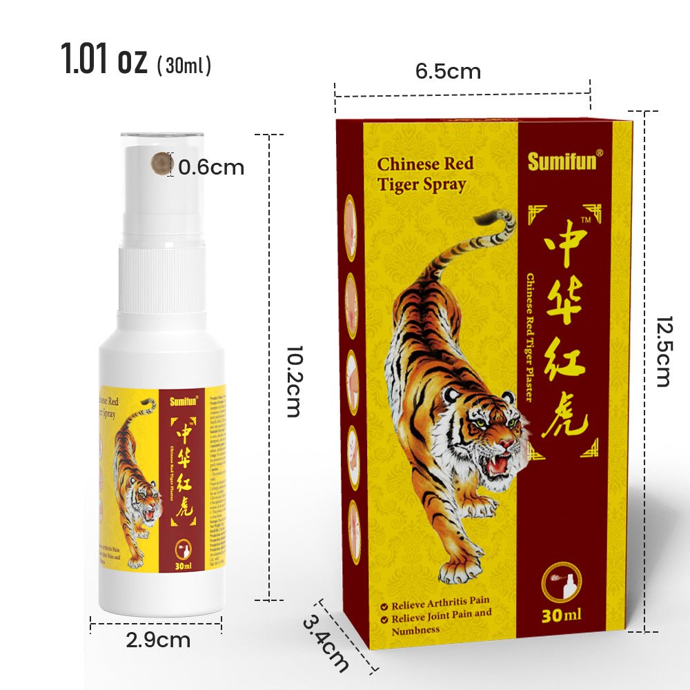 Sumifun Red Tiger Medicated Oil & Spray – Herbal Pain Relief for Muscles, Joints & Arthritis
